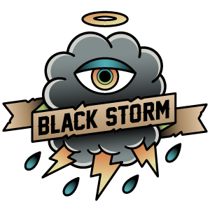 BLACK STORM Retina Logo